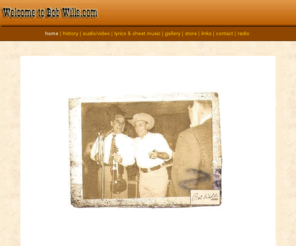 bobwillsdvd.com: The Official Home of Bob Wills
Welcome to the official online home of Bob Wills!