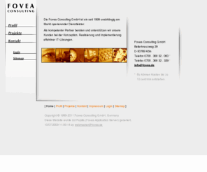 fovea.de: Fovea Consulting GmbH
Fovea Consulting GmbH, Köln - ein seit 1999 unabhängig am Markt operierender IT-Dienstleister