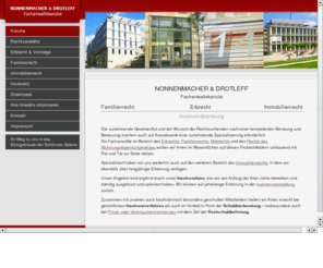 kanzlei-nonnenmacher.com: Familienrecht, Erbrecht, Immobilienrecht & Insolvenzberatung   – Nonnenmacher & Drotleff in Pforzheim
Fachanwaltskanzlei - Familienrecht, Erbrecht, Immobilienrecht und Insolvenzberatung