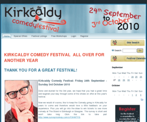 kirkcaldycomedyfestival.com: Kirkcaldy Comedy Festival >  Home
Official website of the Kirkcaldy Comedy Festival 2010