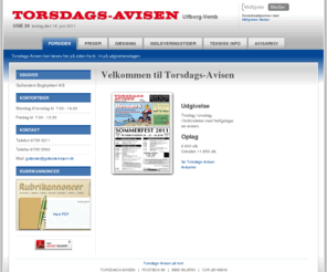 torsdagsavisenulfborg.com: Torsdags-Avisen
Torsdagsavisen - se de lokale nyheder online