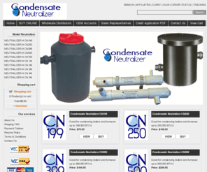 condensateneutralizer.net: Welcome to Condensate Neutralizer a USA Manufactured and Assembled Product
Condensate neutralizer is made in the USA.  Buy direct from your local wholesale plumbing and heating distributor.  High efficient, wall hung boilers, furnaces and water heaters require condensate neutralization.  Protect the environment, your pipes and adhere to local and national plumbing codes.