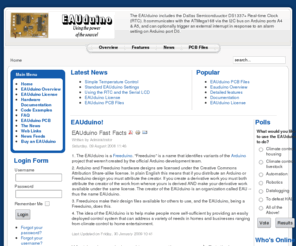 eauduino.org: EAUduino!
Eauduino, an Arduino-compatible deployable development platform