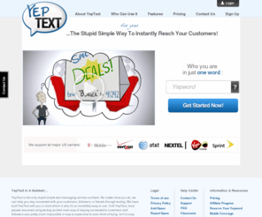 yeptext.com: YepText | Text Message Marketing
