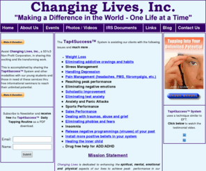 clinc.org: Changing Lives has created a continuous energetic balancing program using proprietary technology to assist in raising your consciousness and reaching your unlimited potential
Changing Lives has created a continuous energetic balancing program using proprietary technology to assist in rasing your consciousness and tapping into your unlimited potential