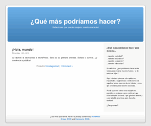 jjlopez.com: ¿Qué más podríamos hacer?
