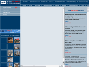 ports-of-niedersachsen.com: Seaports of Niedersachsen GmbH, Kommunikationszentrum der niederschsischen Hfen
Die Seaports of Niedersachsen GmbH vertritt die Hfen Brake, Cuxhaven, Emden, Leer, Nordenham, Oldenburg, Papenburg und Wilhelmshaven, die grte Frachtdrehscheibe zwischen Elbe und Ems. Als Kommunikationszentrum bernimmt sie die Schlsselfunktion der Vernetzung.