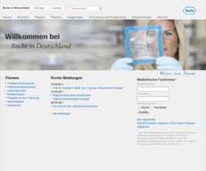 recopen.com: Roche in Deutschland - Willkommen
Informationen zu Ihrer Gesundheit und innovativen Arzneimitteln von Roche für Patienten, Ärzte und Apotheker