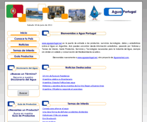 aguaportugal.net: Agua e información sobre el MedioAmbiente Acuático, Productos, Servicios y Tecnologías del Agua
