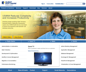 quest.com: IT Management | Systems Management Solutions | Quest Software
Quest Software provides solutions for the management of databases, applications, Windows, virtualization, and more.  Quest Software simplifies and reduces the cost of IT management through innovative solutions.