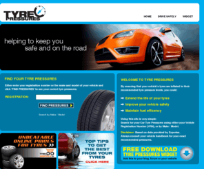 tyre-pressures.com: Tyre Pressures - Search for and find correct Tyre Pressure values for your car
Search for Tyre Pressures for your Car, using your Vehicle Registration Number. Find the correct Tyre Pressure values.