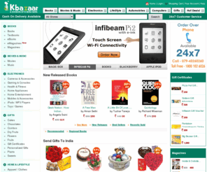 kbazaar.in: Kbazaar: Gifts to India | Online Shopping India | Apparel, Books, Cameras, Watches, Mobiles
India's Online Shopping Platform offers Buy Mobile Phones, Books, Apparel, Jewellery, Cameras, Watches, Send Gifts to India, New/ Used Cars & Bikes in India at lowest price & free shipping. Find Online Product News, Reviews, Photos, Deals & Finance Options - Infibeam.com