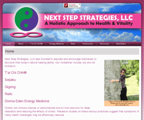 nextstepstrategiesllc.com: Reiki | Energy Medicine | Tai Chi Chih | Central NJ
Offering the oldest, safest, most organic, most accessible, and most affordable medicine there is.