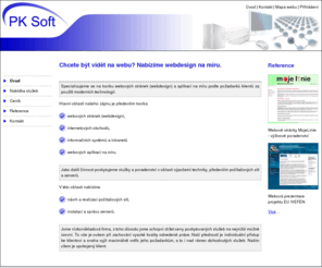 pksoft.cz: Webdesign, tvorba webových stránek, redakční systémy, internetové obchody, PKSoft
PKSoft se specializuje na webdesign, tvorbu webových stránek, redakční systémy, internetové obchody, počítačové sítě a servery. Chcete být vidět na webu? Nabízíme Vám řešení na míru.