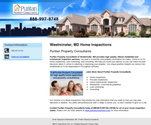 puritanproperty.com: Home Inspections  Westminster, MD - Puritan Property Consultants
Puritan Property Consultants provides Home Inspections services to Westminster, MD. Call 888-997-8748 for all of your home inspections needs.