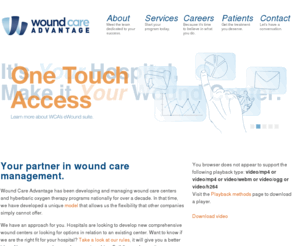 rshwoundcareadvantage.com: Wound Care Advantage | Wound Care Management
Wound Care Advantage specializes in developing and managing wound care and hyperbaric medicine programs for new and,or existing centers.