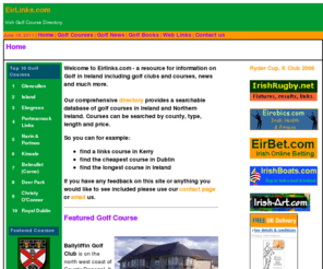 eirlinks.com: EirLinks.com - Directory of Irish Golf Courses, Golf Club Finder
