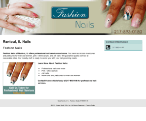 fashionnailsil.net: Nails Rantoul, IL - Fashion Nails 2178930180
Fashion Nails provides professional nail services and more to Rantoul, IL. Call 2178930180 Today for Professional Nail Services.