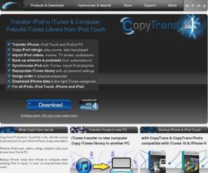 ipod2copy.net: xTremSoft.com copy songs from iPod, backup iPod to MAC/PC computer. Free 24h support. Bypass Apple's iTunes limitations
Copy music from iPod to computer (PC/MAC). Free support guarantee. Bypass Apple's iTunes limitations. When your songs are on an iPod, they are lost, without xPort2Copy or xPort you can't use them anymore to burn a cd or to hear them without your iPod plugged in. Transfert your songs and playlists with ratings and playcount in just a few clicks. Your iPod's music will be safe for the first time.