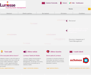 stepstonesolutions.it: StepStone Solutions - Software di Total Talent Management
StepStone Solutions fornisce soluzioni software per il Total Talent Management: gestione del e-Recruitment, HR Management, Performance Management, Compensation Management, Skills Management, Competency Management, Career Planning, Succession Planning e Learning Management.