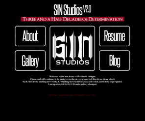 sinstudiodesigns.com: SIN Studio Designs : The Beginning
The website of Christopher Jones, a graphic designer located in Albany, NY.