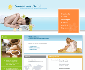 sonne-am-deich.de: Sonne am Deich - Sonnenstudio - Wellnessmassagen
Wir sind das Wellnesssonnenstudio in Glckstadt. Sonnen, Massagen, Entspannen - Sonne am Deich