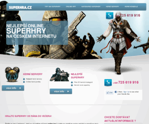 superhra.cz: SUPERHRY - České online SUPERHRY. Přehled českých superher online. České herní servery.
SUPERHRY - Hrajte SUPERHRY od rána do večera!

 
Řadíte se mezi "pařmeny", kteří se cítí nejlépe při hraní online hry? V klidu se usadit ke svému počítači a ponořit se mezi své oblíbené superhry, to je…