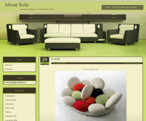 aboutsofa.com: About sofa - Introduction to all sofa-related stuff
Information article about sofa, topics and reviews about sofa, introduction to sofa design style and sofa purchasing guide.