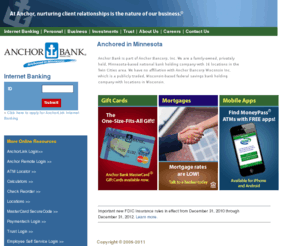 anchorlink.com: Anchor Bank: Anchored in Minnesota
Welcome to Anchor Bank