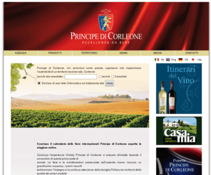 principedicorleone.it: PRINCIPE DI CORLEONE - ECCELLENZA DA BERE
VINI PREGIATI SICILIA, PRINCIPE DI CORLEONE, POLLARA VINO ROSSO VINO BIANCO SICILIA