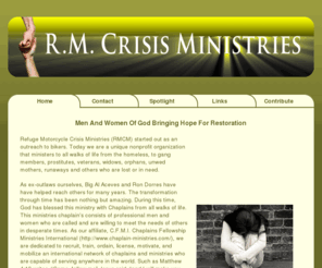 rmcrisisministries.org: Refuge Motorcycle Crisis Ministries
West Coast & Nationwide Nonprofit Crisis Ministry | (714) 969-4020