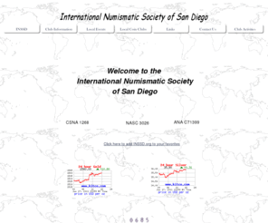 inssd.org: INSSD
 International Society of San Diego Coin Club