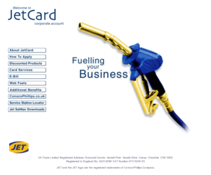 jetcard.co.uk: JetCard fuel card services
Jetcard a leading fuel card  company our fuel card is accepted throughout our network of  UK service stations.