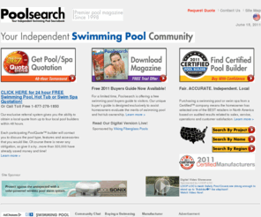 poolsearch.org: Hot Tubs, Buy Hot Tub, Portable Hot Tub Tips Quote & Advice
Leading Manufacturer and distributor of Hot Tubs, Buy a Hot Tub, Portable Hot Tub Tips Quote & Advice, and independent hot tub magazine.