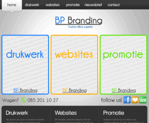 bpbranding.nl: Welkom op de site van BP Branding
BP Branding, Perfecte kwaliteit met zeer snelle levertijden!