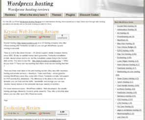 wordpresshosting.org.uk: Wordpress Hosting Reviews UK
Don't buy a hosting plan until you have seen our reviews for web hosting companies.