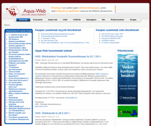 aqua-web.org: Aqua-Web :: Oikea tieto oikeaan lätäkköön!
