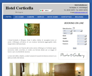 hotelcorticella.com: Hotel Corticella Bologna|Alberghi Bologna|Hotel a Bologna|Albergo fiera Bologna|Ospedale Villa Erbosa
L'Hotel Corticella è un albergo di Bologna in zona Fiera Bologna, vicino l'Ospedale Villa Erbosa, la Vodafone e la Scuola Valet. L'Hotel Corticella è un albergo di Bologna perfetto per viaggi Business