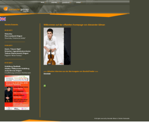 marina-seltenreich.com: welcome to the official website of alexander gilman
homepage of violinist alexander gilman