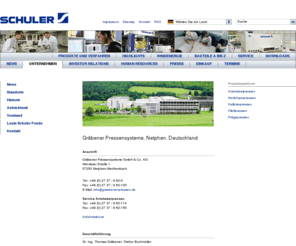 schuler-graebener.com: Gräbener Pressensysteme, Netphen, Deutschland
Standortporträt von Gräbener Pressen in Netphen, Deutschland