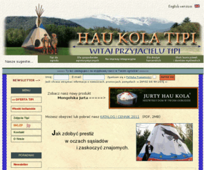 tipi.com.pl: Tipi indiański namiot domek bungalow altana
Tipi - indiański namiot, wyjątkowa altana w ogrodzie, niezwykły domek, bungalow dla hoteli, resortów, na camping i dla agroturystyki.