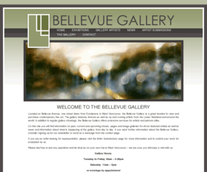 bellevuegallery.ca: Bellevue Gallery - Contemporary Fine Art Gallery in West Vancouver
Just another WordPress weblog