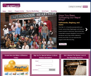 heartbeatforchildren.com: HEARTbeats Foundation | Harnessing the power of music to help children in need.
Harnessing the power of music to help children in need.