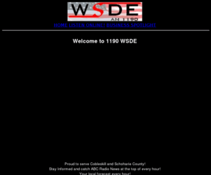 1190wsde.com: 1190 WSDE Radio - Cobleskill, NY
