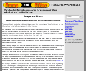 pump-and-filter.com: Pumps and Filters - Pump and Filter
Pump and Filter - Resource wherehouse for industrial and residentail use pumps and filters.