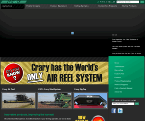 successfulharvest.com: Crary - Agriculture - Home
Crary Industries builds a variety of combine extensions.  Crary manufactures Air Reels, Crary Wind System (CWS), Cyclone Chaff Spreader,Big Top Hopper extensions.,