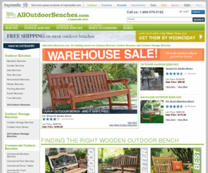 alloutdoorbench.com: Outdoor Benches : Shop Outdoor Bench at All Outdoor Benches
Shop our huge selection of quality outdoor benches! Buy online now and save up to 30% on a garden bench or outdoor storage bench from AllOutdoorBenches.com