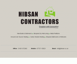 hibsan.co.uk: Hibsan Contractors - Creation with Innovation
