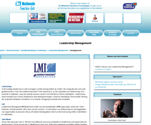 lmi-franchise.net: Franchise en Formule gids | voor franchising & de franchisenemer - Leadership Management
Hier vindt u alle informatie met betrekking tot de franchise formule Leadership Management