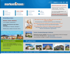 markon-bau.de: markon-haus GmbH - Häuser zum Wohlfühlen * Häuser, Grundstücke, Finanzierung, schlüsselfertig, Rohbauhaus, Ausbauhäuser, massive Bauweise, Bläton
Das Team von markon-haus freut sich über Ihr Interesse! Wir bauen für Sie schlüsselfertige Häuser, Ausbauhäuser und Rohbauhäuser in massiver Bauweise. Wir bieten Ihnen ausserdem eine große Auswahl an Grundstücken und unterstützen Sie bei der Finanzierung.